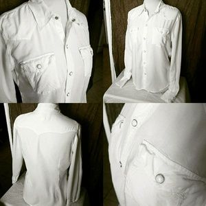 True Religion white button down shirt
